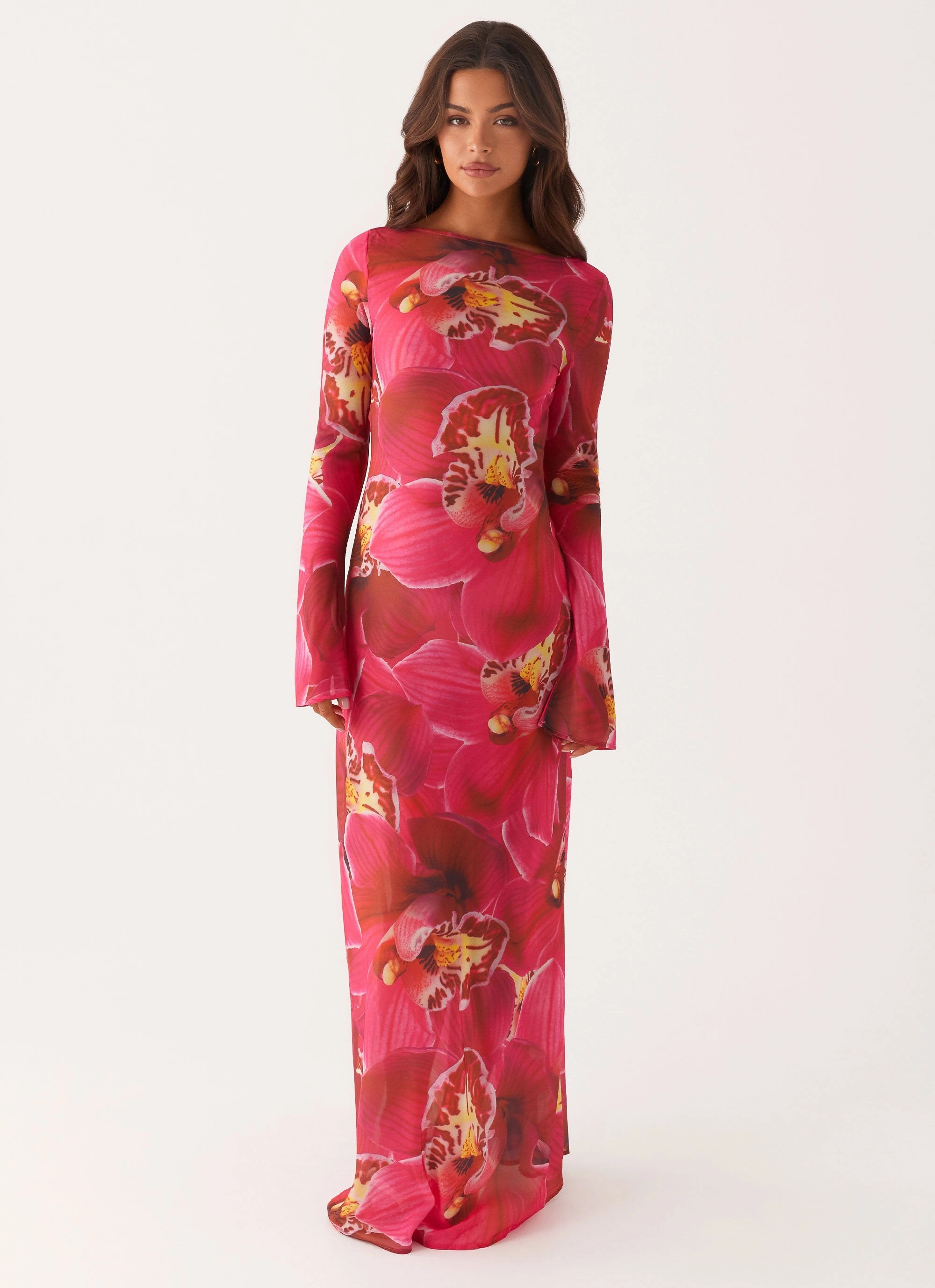 Fall Fashion Lorde Maxi Dress - Orchid Pink