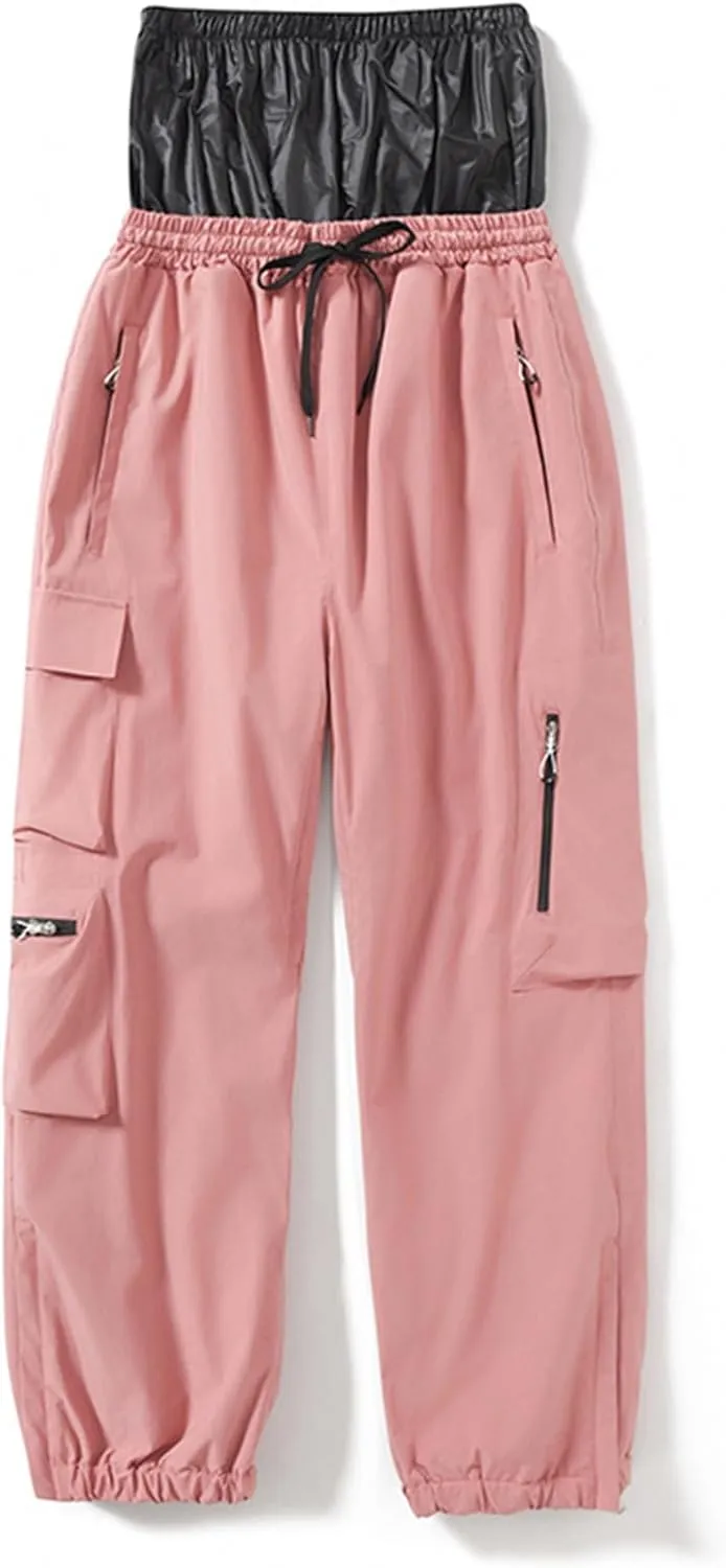 Lounge Snow Pants Womens Water Resistant Softshell Insulated Flare for Snowboarding Hiking Winter Outdoor Pants