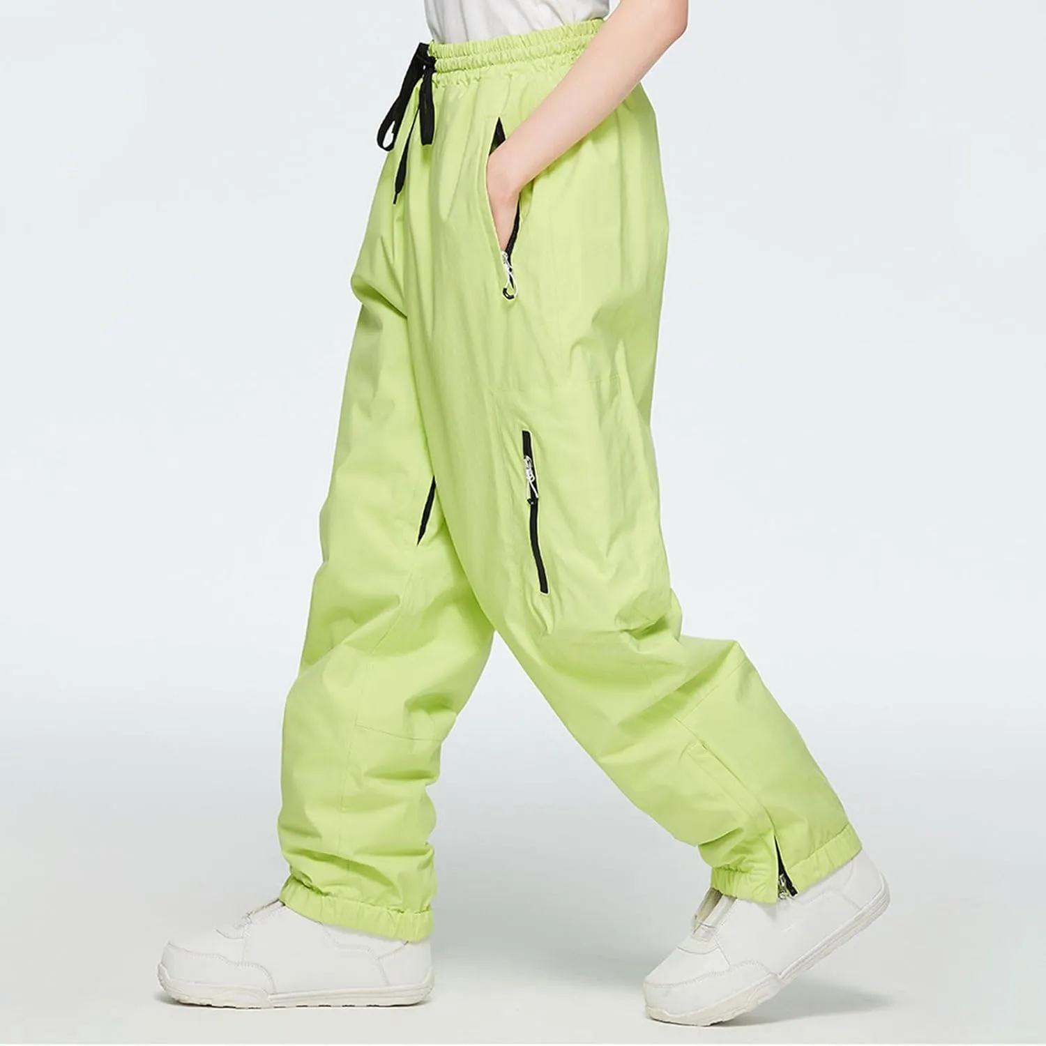 Lounge Snow Pants Womens Water Resistant Softshell Insulated Flare for Snowboarding Hiking Winter Outdoor Pants