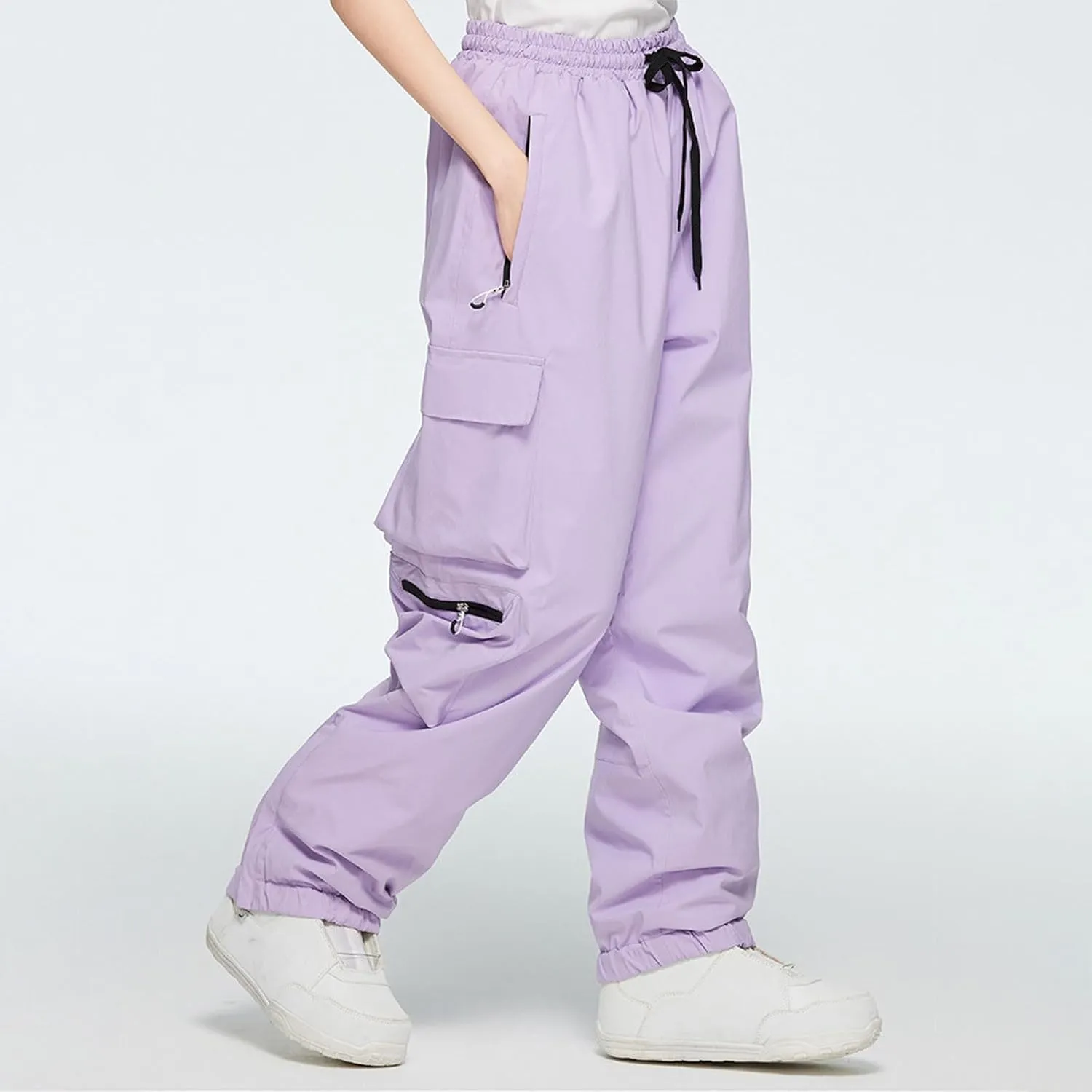 Lounge Snow Pants Womens Water Resistant Softshell Insulated Flare for Snowboarding Hiking Winter Outdoor Pants