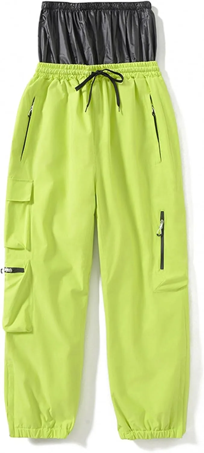 Lounge Snow Pants Womens Water Resistant Softshell Insulated Flare for Snowboarding Hiking Winter Outdoor Pants