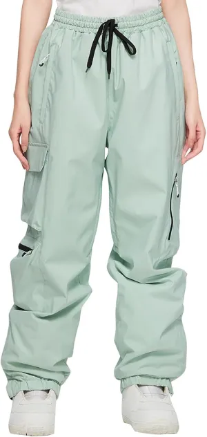 Lounge Snow Pants Womens Water Resistant Softshell Insulated Flare for Snowboarding Hiking Winter Outdoor Pants