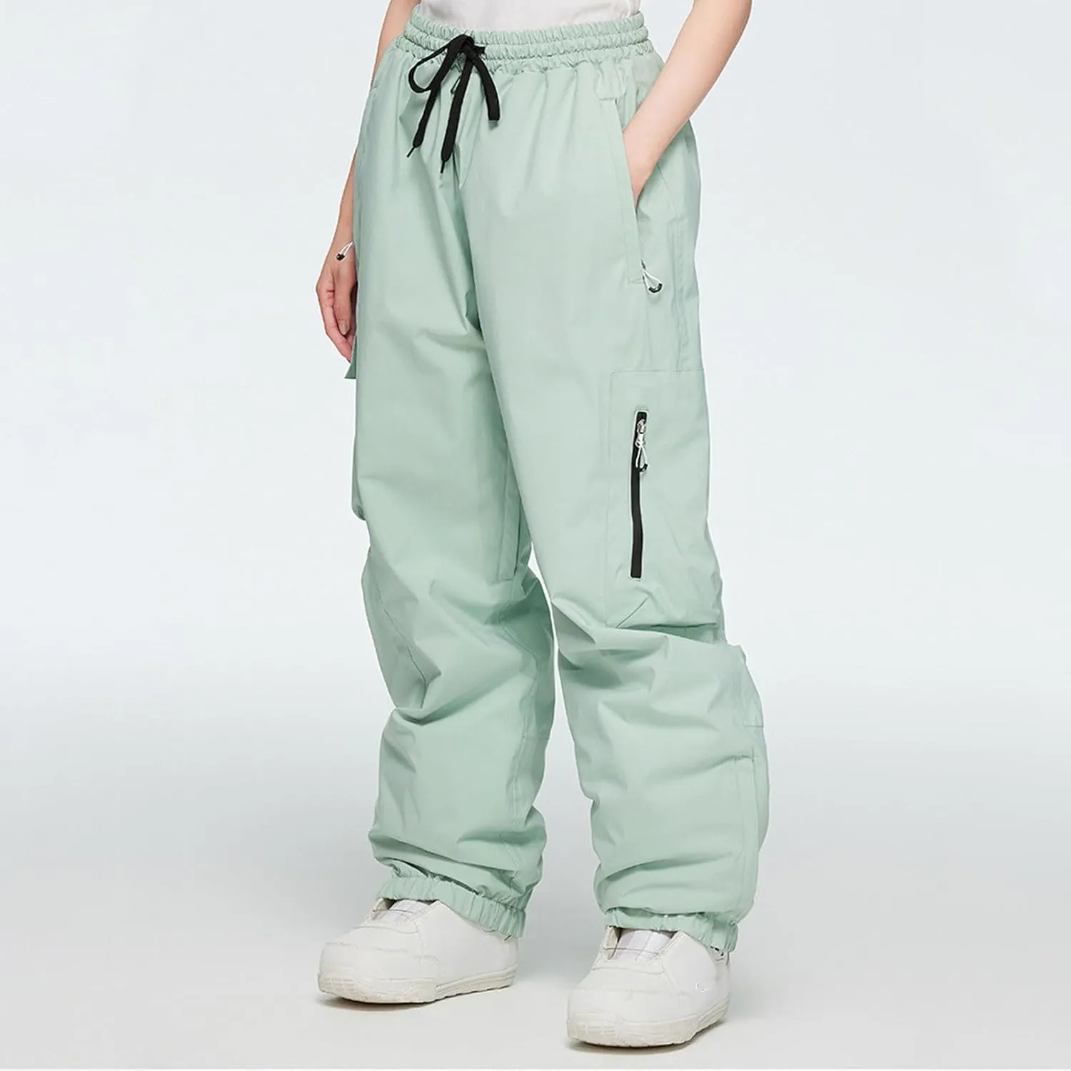 Lounge Snow Pants Womens Water Resistant Softshell Insulated Flare for Snowboarding Hiking Winter Outdoor Pants