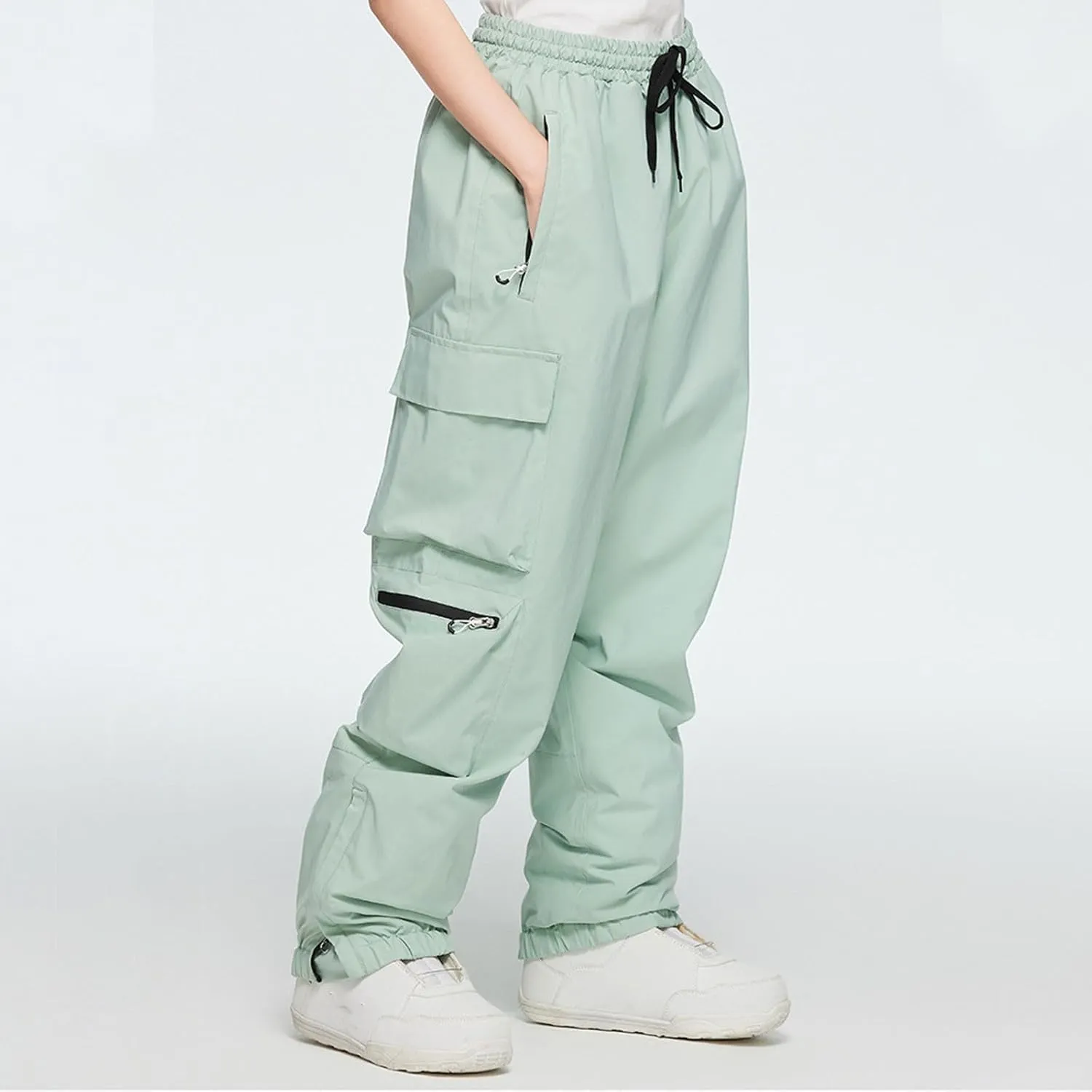 Lounge Snow Pants Womens Water Resistant Softshell Insulated Flare for Snowboarding Hiking Winter Outdoor Pants