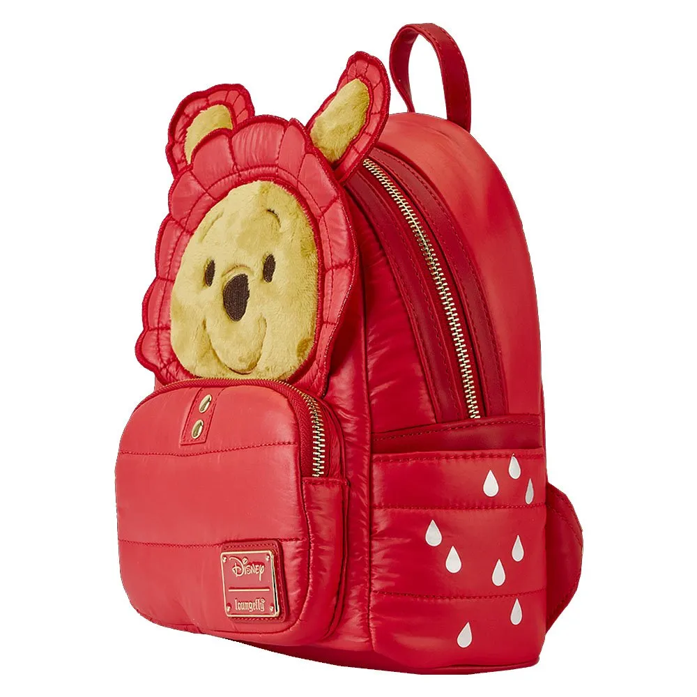 Loungefly x Winnie the Pooh Rainy Day Puffer Jacket Cosplay Mini Backpack