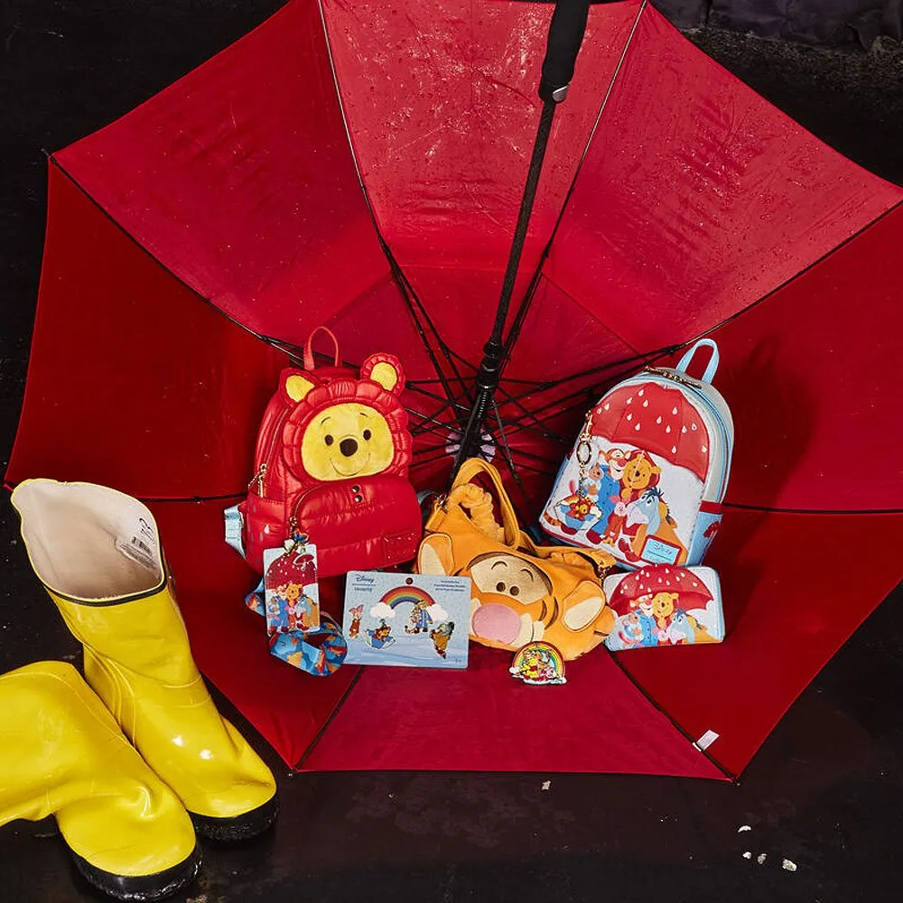Loungefly x Winnie the Pooh Rainy Day Puffer Jacket Cosplay Mini Backpack