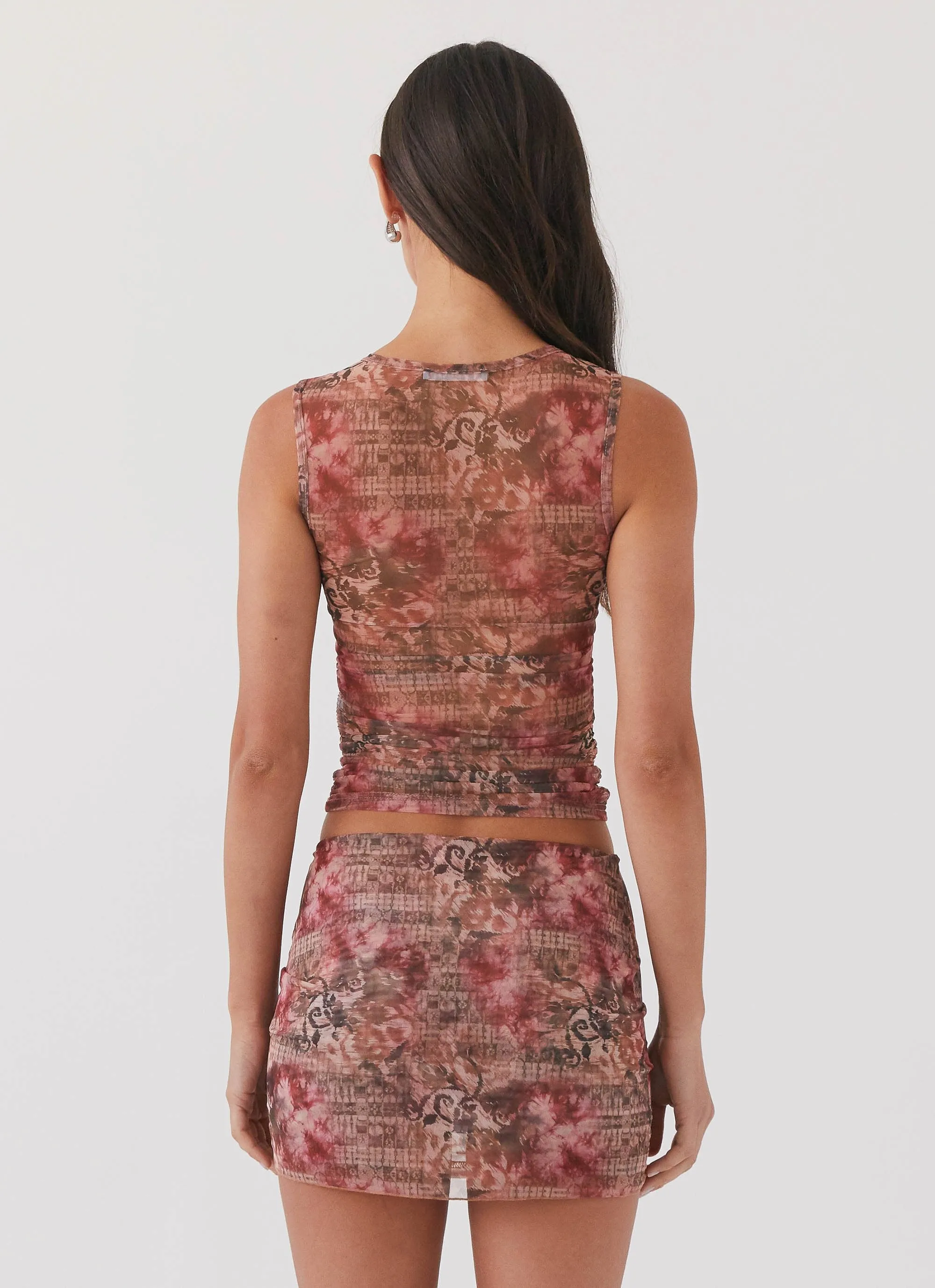 Love Child Mesh Tank Top - Palais Floral Anti Pilling