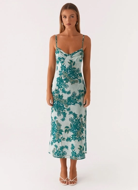 Love Song Midi Dress - Cloud Nine Floral Pure Piece