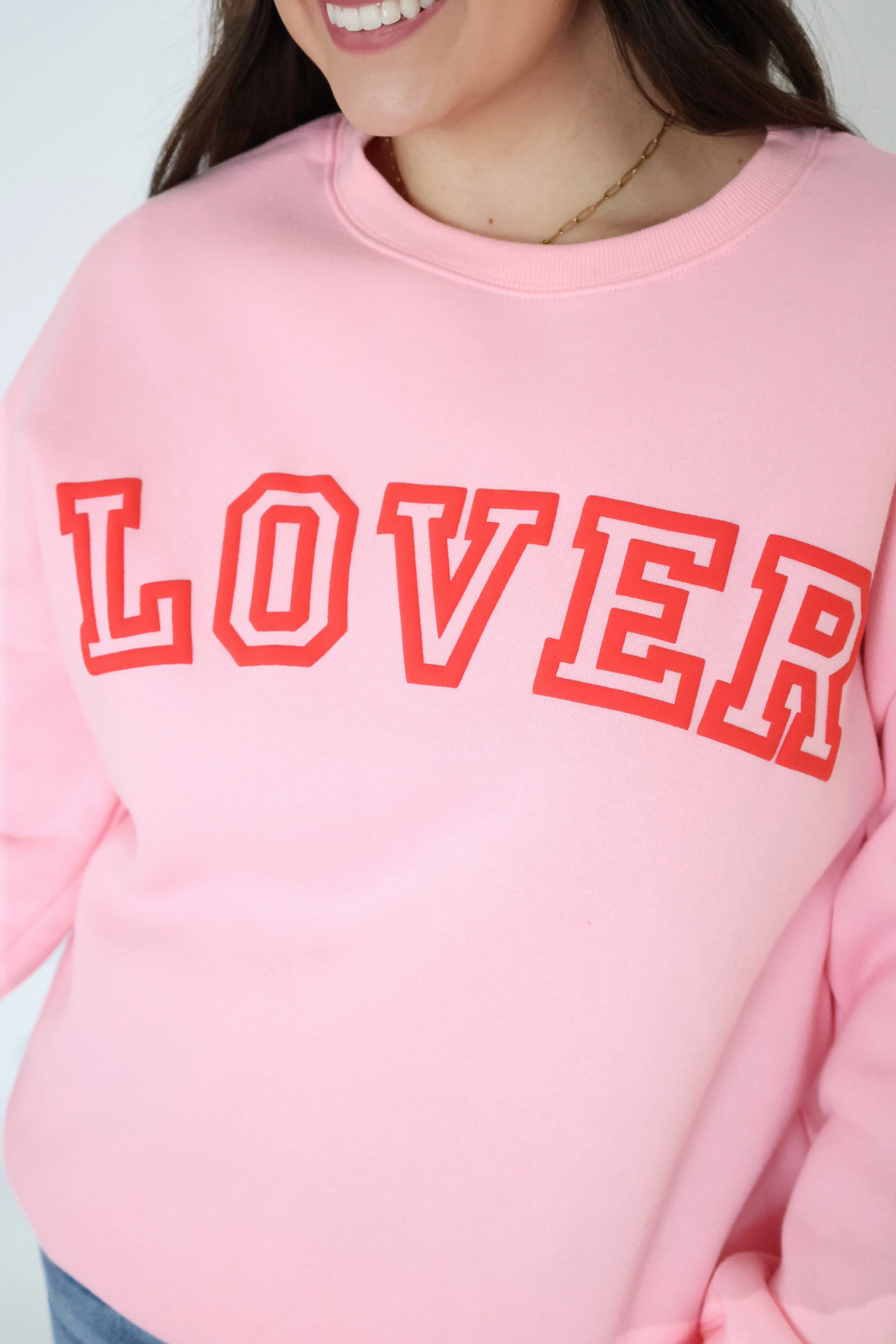 Lover Graphic Sweatshirt (FINAL SALE) BiodegradableFabric Hidden Zipper Closure