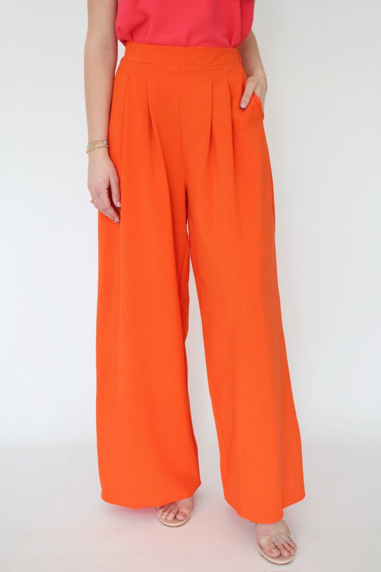 FrictionFreeNeckline Emma Pleated Pant (FINAL SALE)