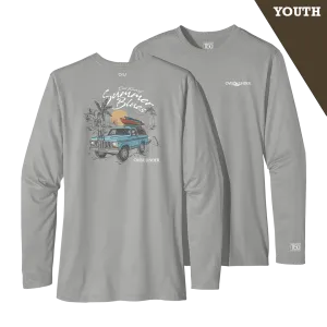 L/S Youth Tidal Tech Summer Blues Bonefish
