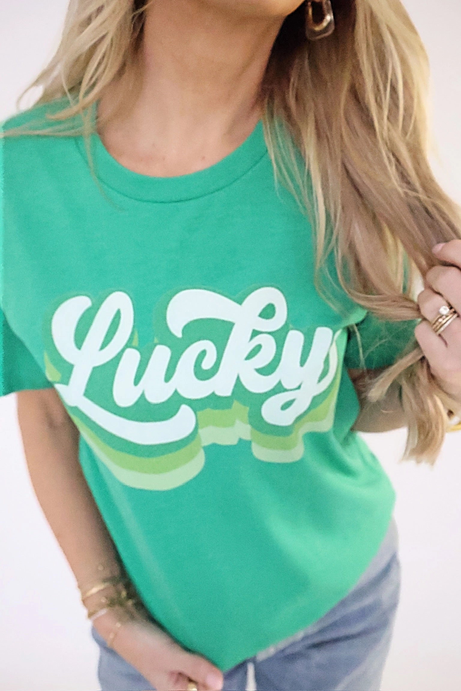 Lucky Retro Graphic Tee (final sale) GarmentWashed Texture
