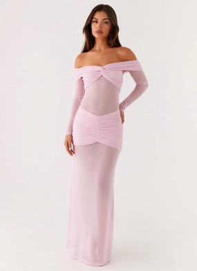 Smooth silhouette Alter Ego Maxi Dress - Pink