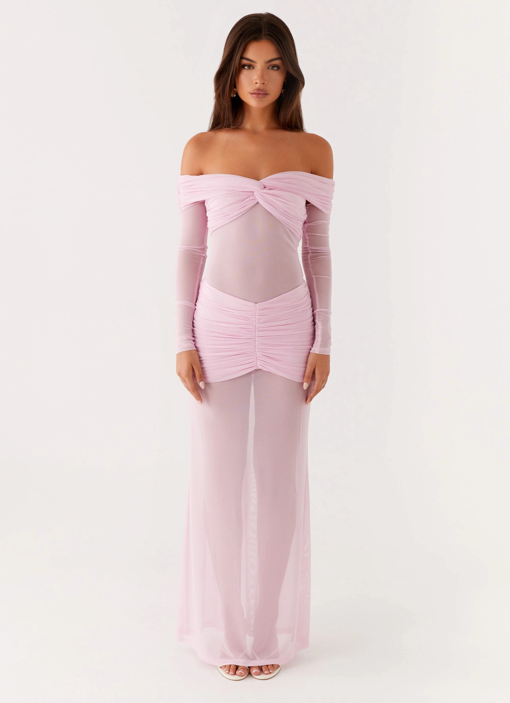 Bell-Sleeve Alter Ego Maxi Dress - Pink