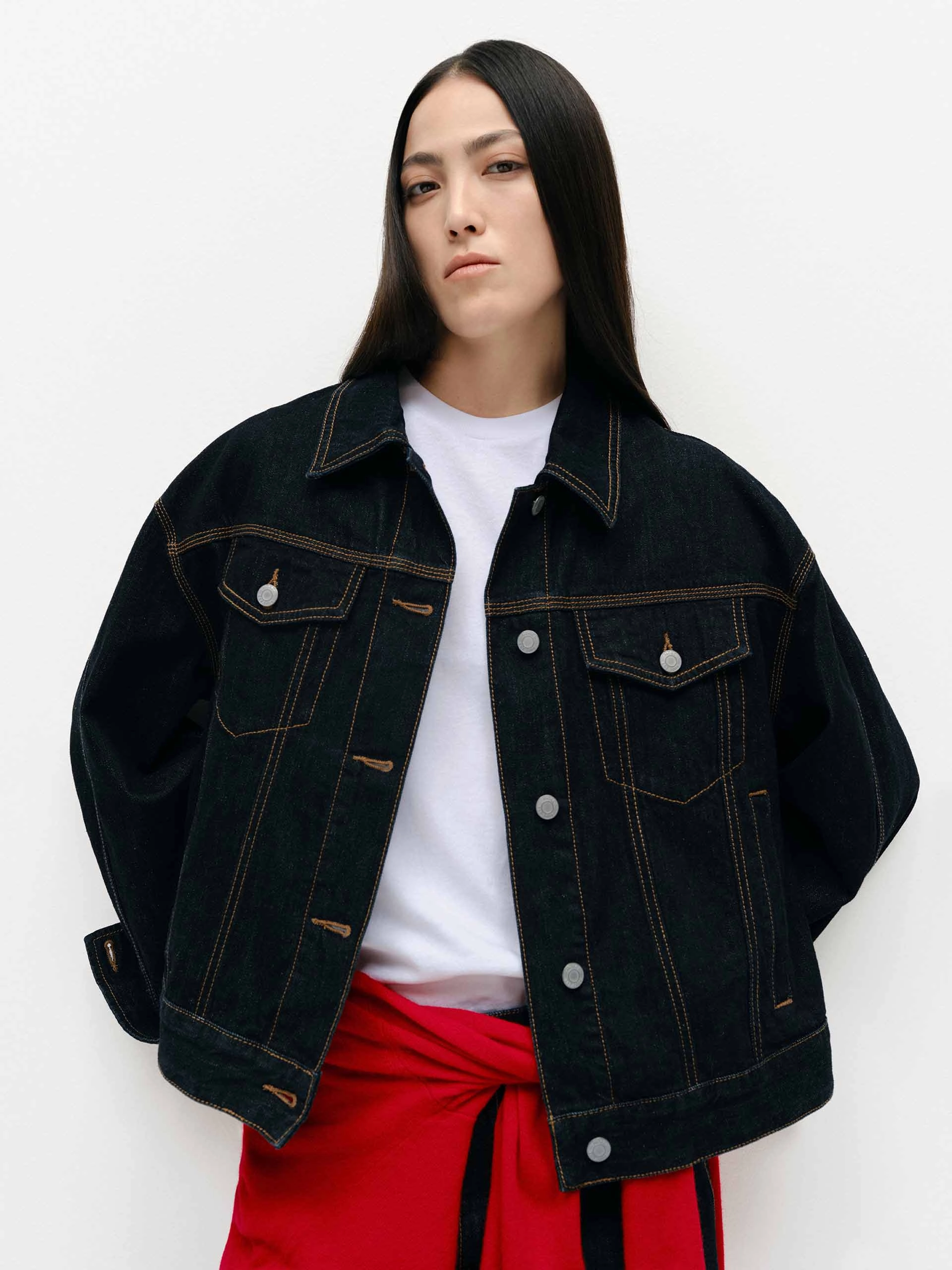Wind Resistant Cotton Blend Cropped Jacket