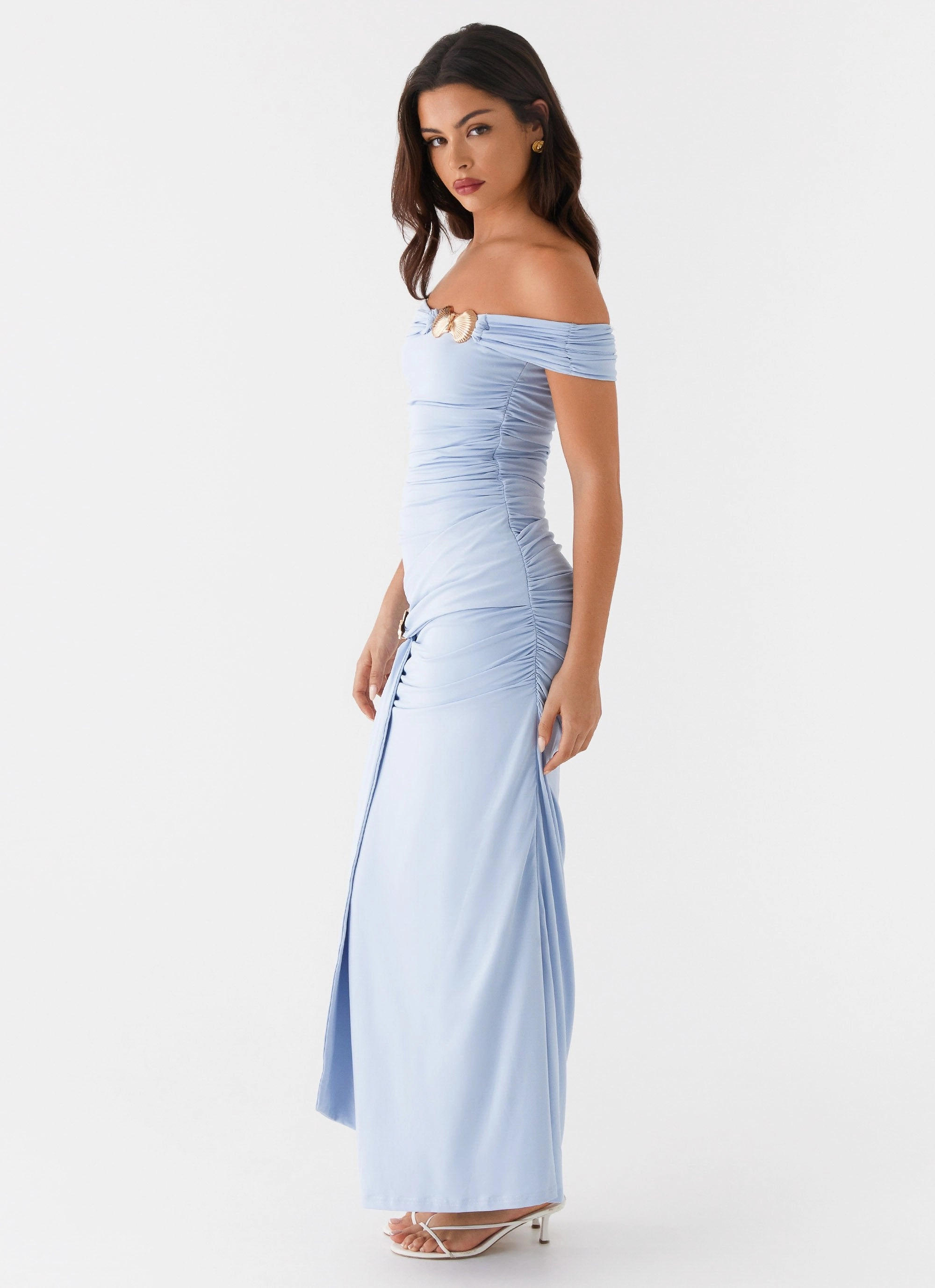 Majorly Maxi Dress - Blue sweet moment Magnetic-Closure