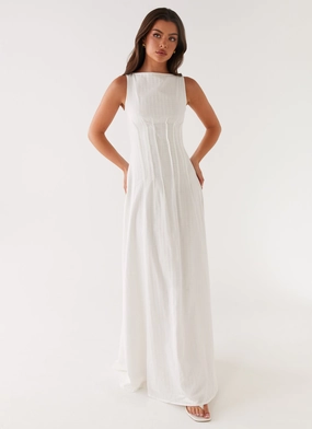 Urban Motion Smooth Blend Maloney Maxi Dress - White