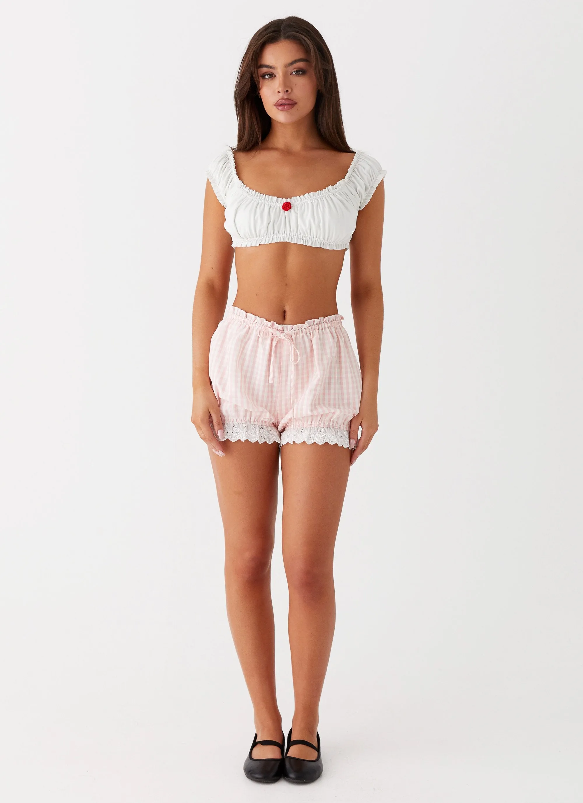Marcella Crop Top - White LightweightLayeringSystem