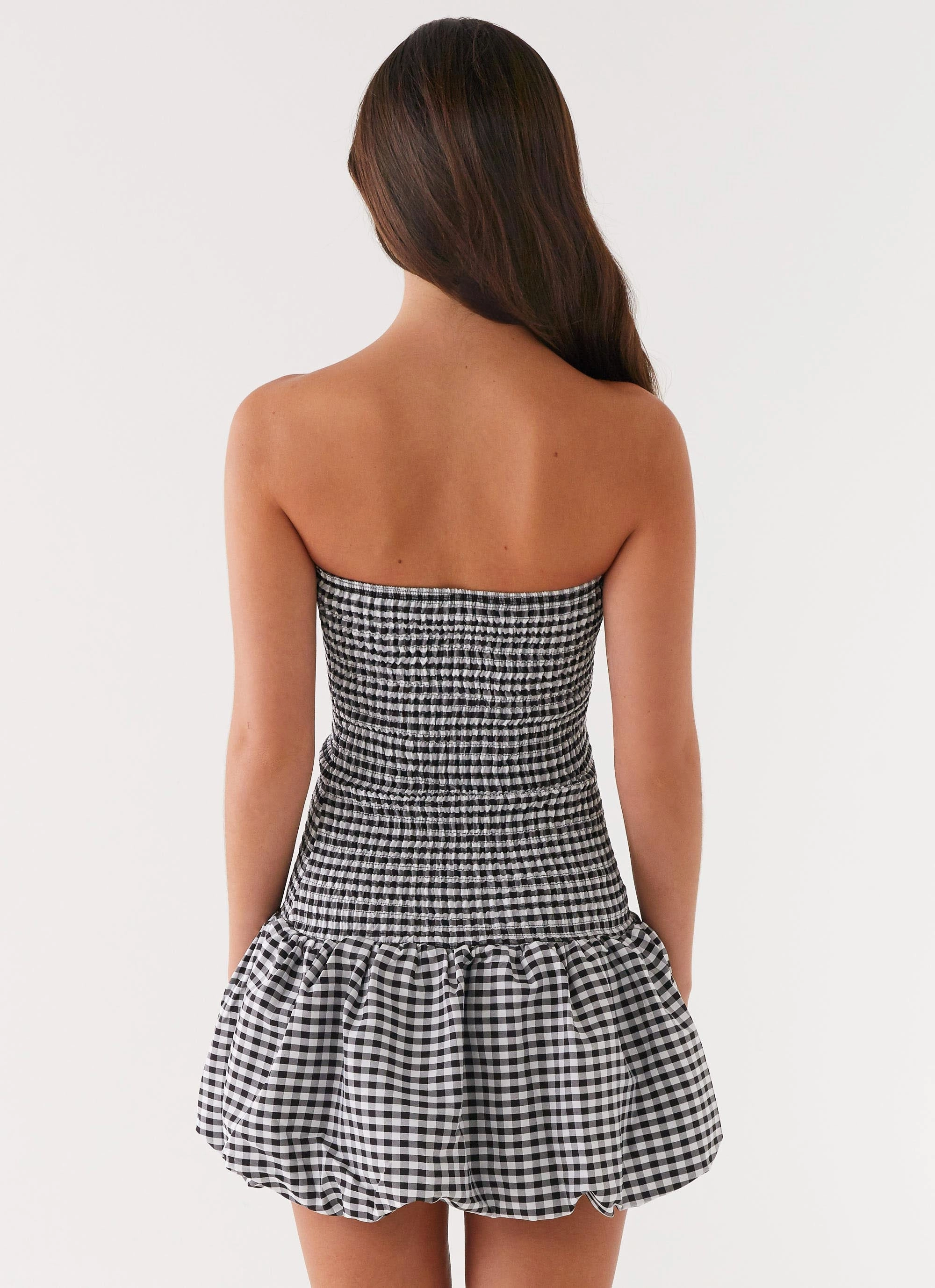 Martell Mini Dress - Black Gingham Classic Vibe