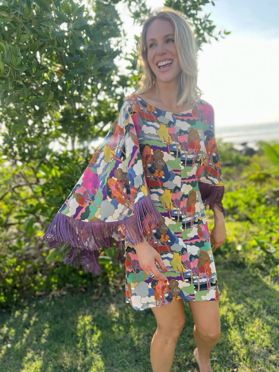 Balanced Fit MASON by MASON'S DAUGHTER Kathleen Dress, Printed Crepe de Chin