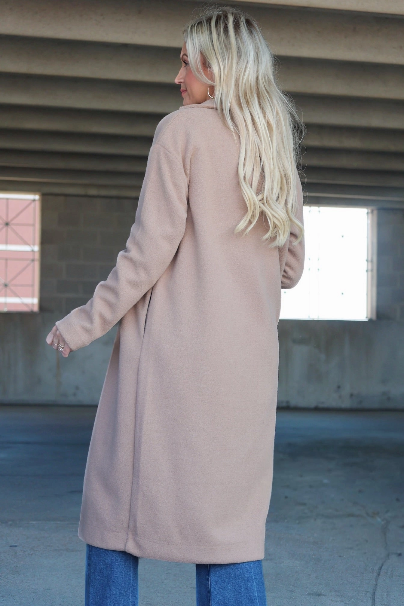 Weighted Hem Mason Coat- Classic Camel