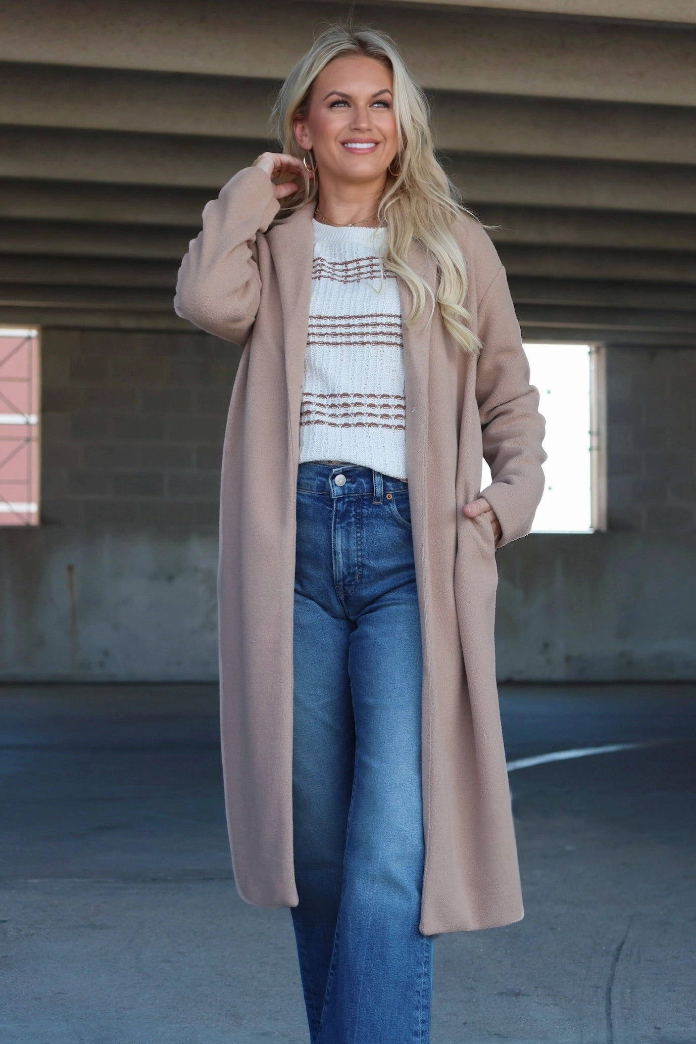 Bonded Seam Technique Mason Coat- Classic Camel