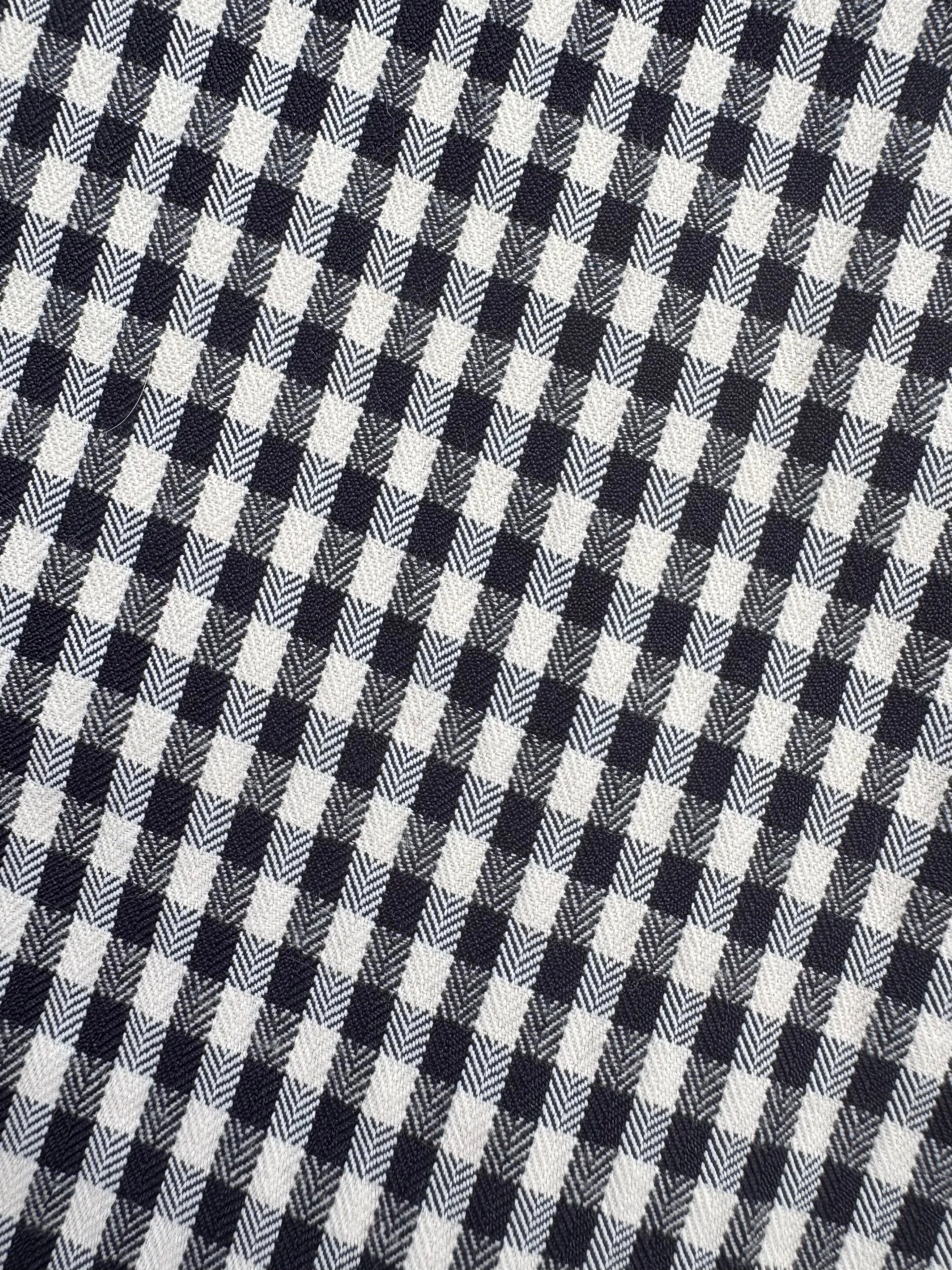 MASON'S DAUGHTER | Margot Short, Black & Ivory Gingham Chilly Day Ready Essential Comfort Wear