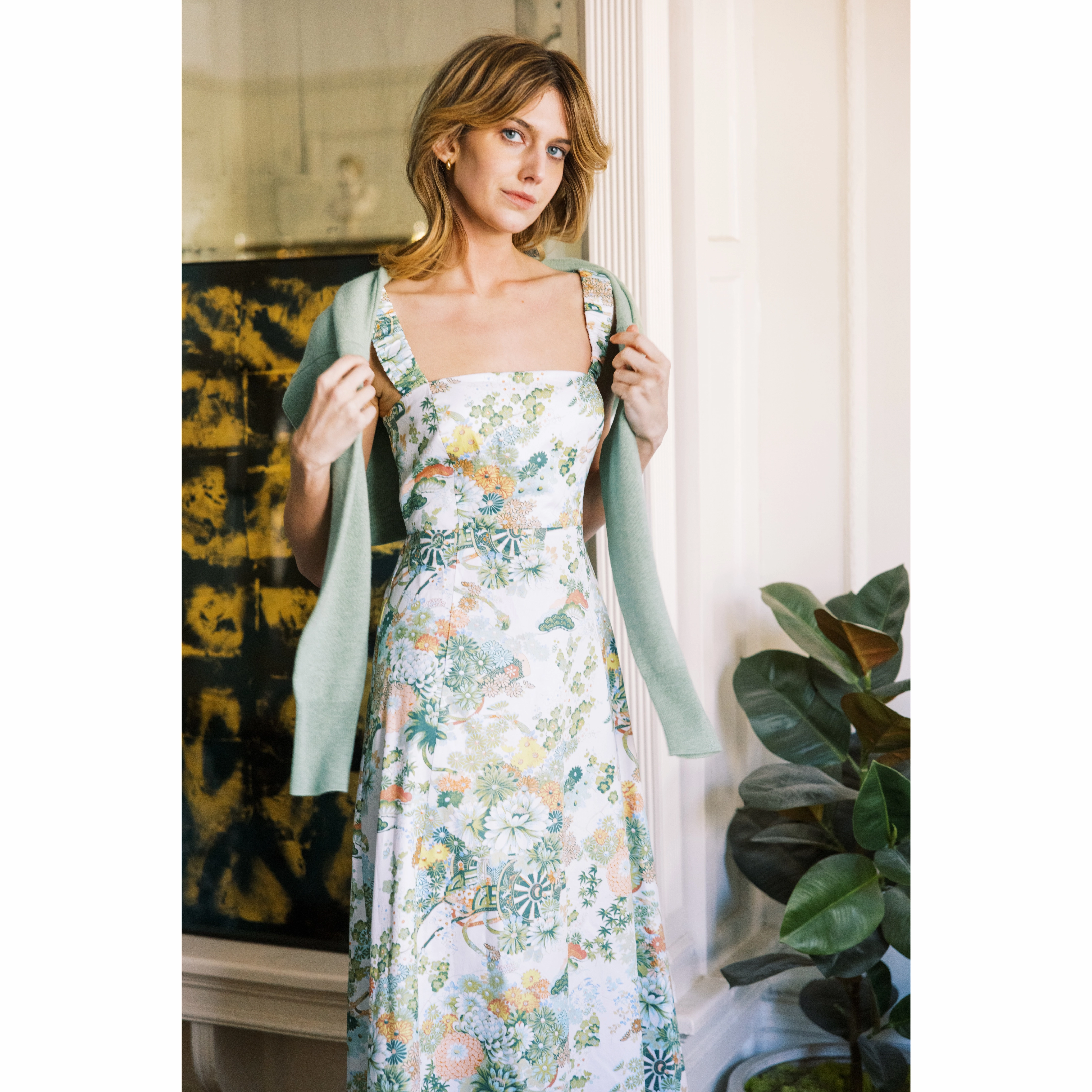 Pastel-Tone MASON'S DAUGHTER | Maxi Dress, Spring Chinoiserie