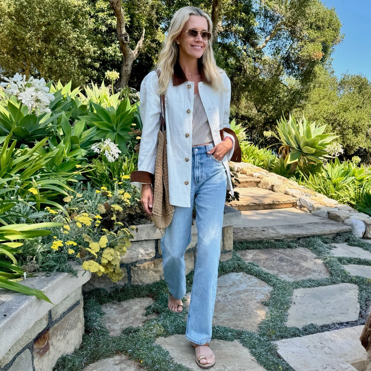 Seamless Waist Technology Sporty Chic MASON'S DAUGHTER | the Barn Jacket, White