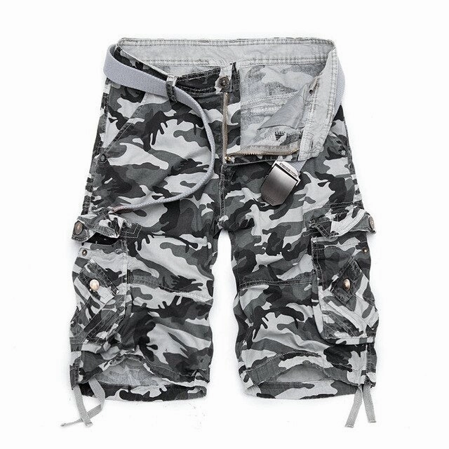 Trendy Comfort Abrasion Dispersing Weave West Louis? Cotton Camouflage Cargo Shorts
