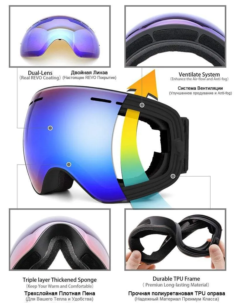 MAX JULI Ski Snowboard Goggles (NCE33)