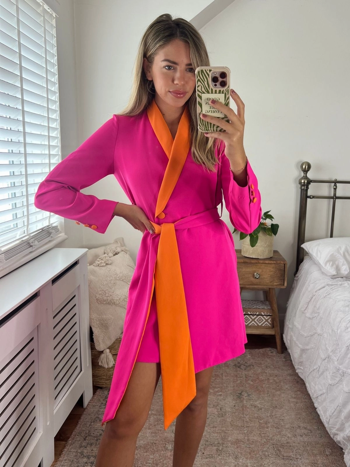 Smart Fashion Maya Colourblock Blazer Dress in Pink