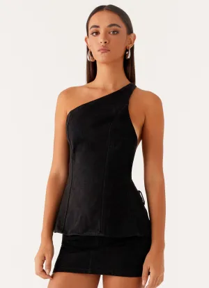 Maysa Low Rise Mini Skirt - Black Anti Pilling Treatment