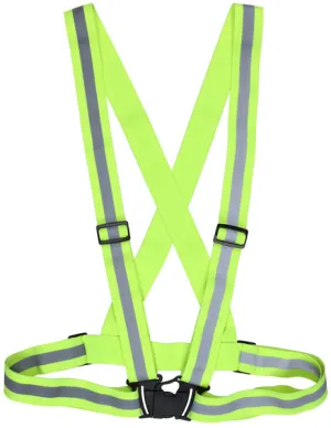 MCR Safety Hi Vis Lime Elastic Suspenders