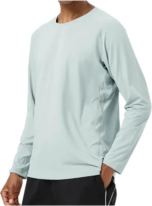 Men Sun Protection UPF 50  Shirts Long Sleeve Swim Rash Guard T-Shirt Running Athletic Gym Workout UV Fish Hiking Tops