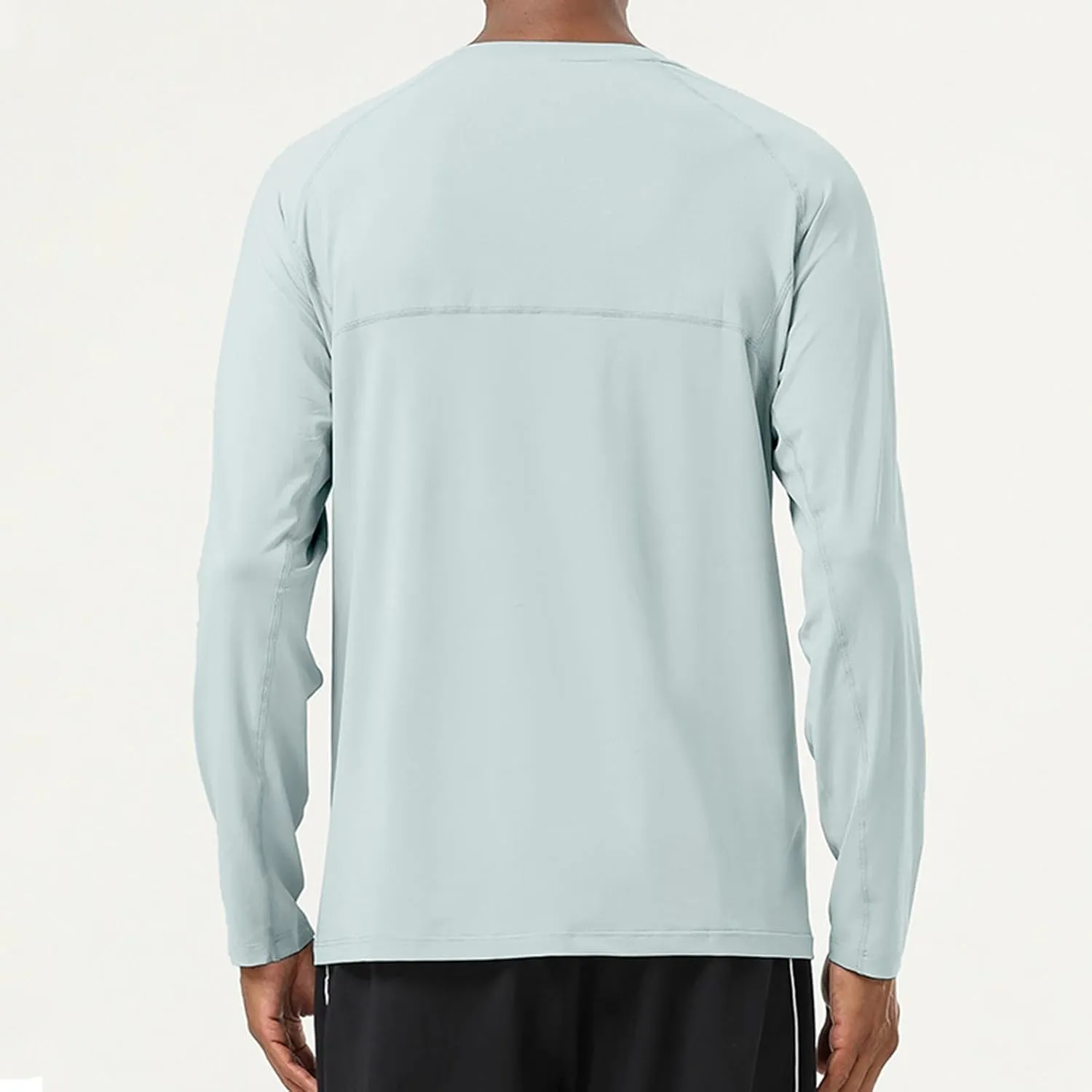 Men Sun Protection UPF 50  Shirts Long Sleeve Swim Rash Guard T-Shirt Running Athletic Gym Workout UV Fish Hiking Tops