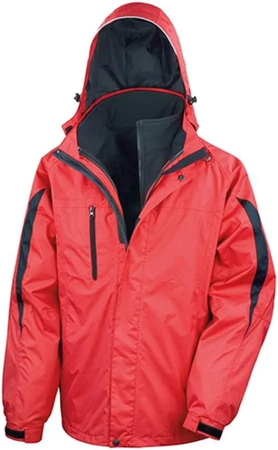 Mens 3 in 1 Softshell Waterproof Journey Jacket with Hood