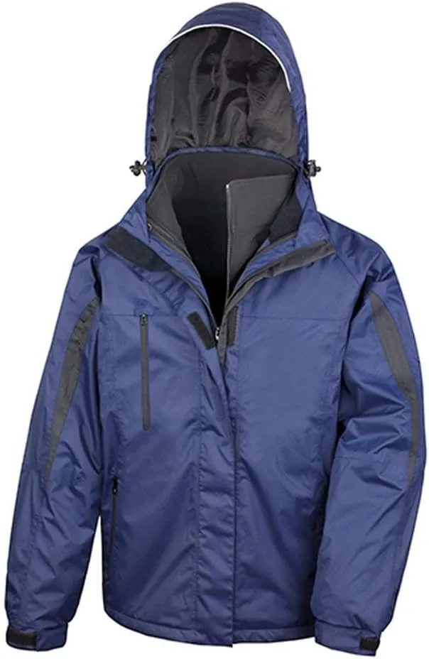 Mens 3 in 1 Softshell Waterproof Journey Jacket with Hood