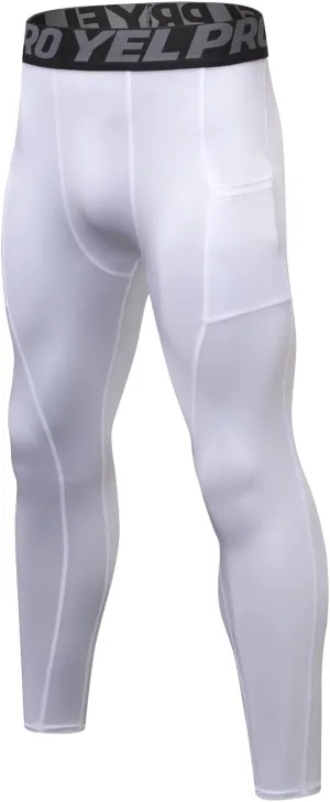 Mens Active Base Layer Tights Sports Quick Dry Compression Pants Leggings Workout Running Cycling Leggings Yoga Pants