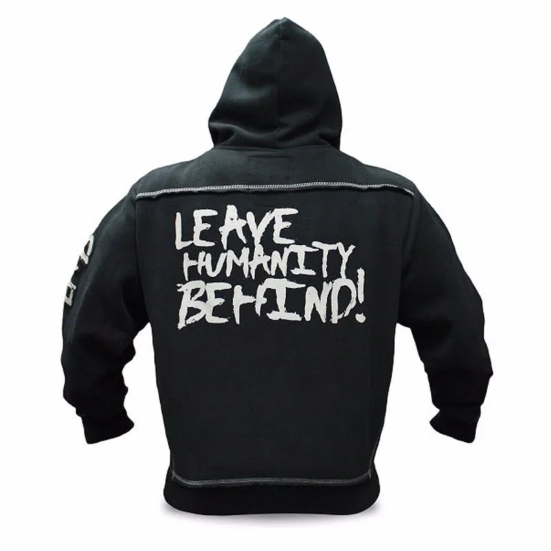Men's Autumn Casual Hoodie "Leave Humanity Behind!"