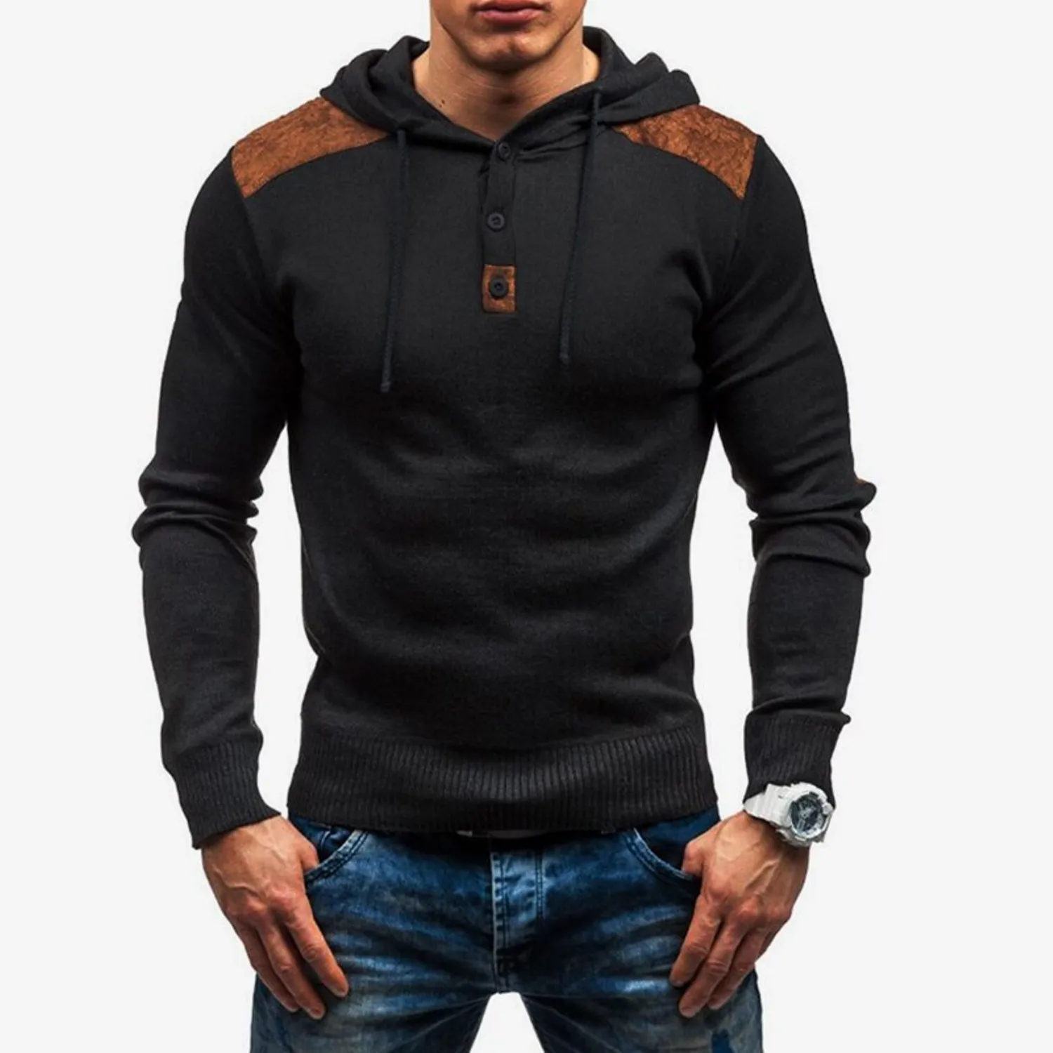 Men's Autumn Casual Long Sleeve Slim Hoodie
