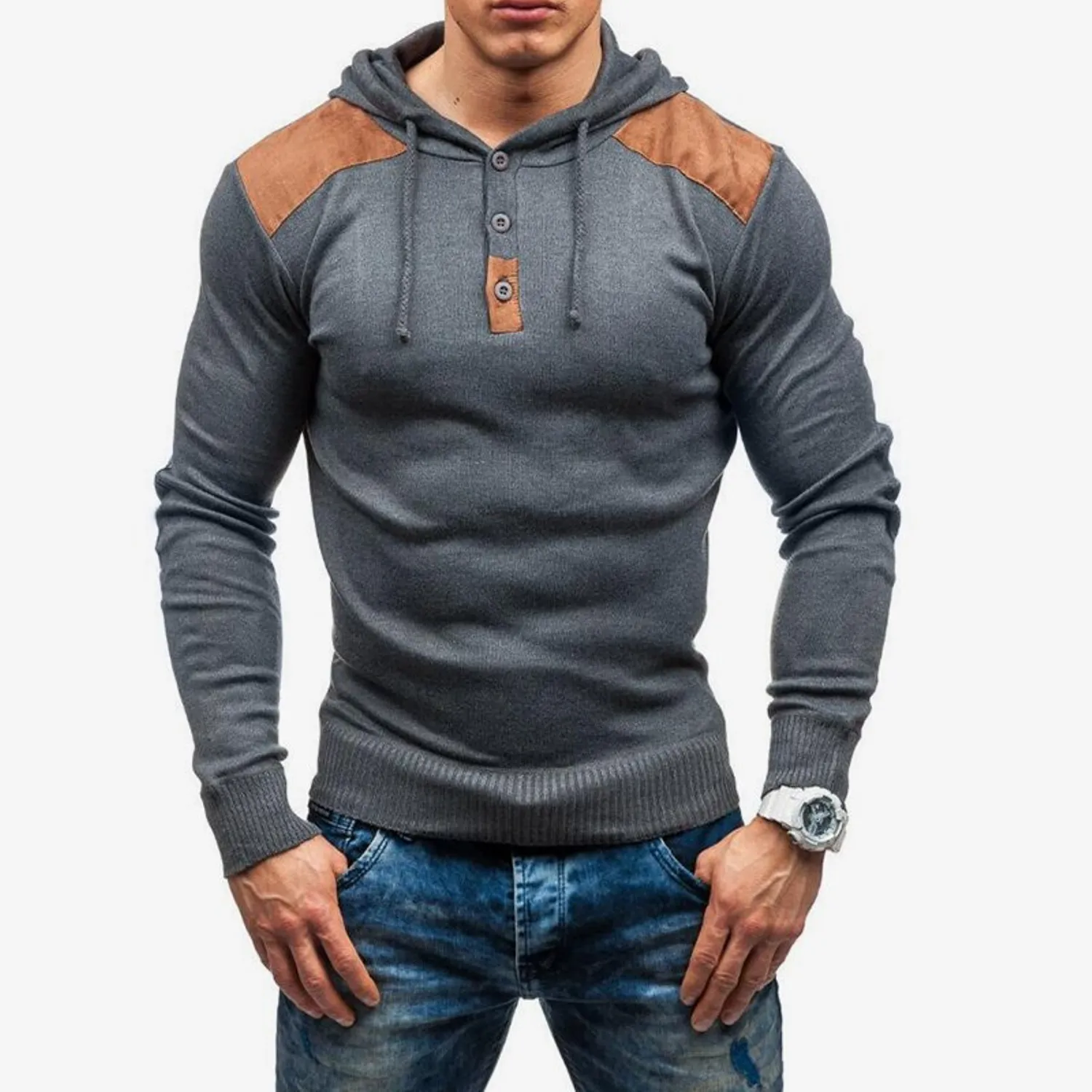 Men's Autumn Casual Long Sleeve Slim Hoodie