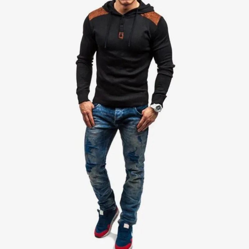 Men's Autumn Casual Long Sleeve Slim Hoodie