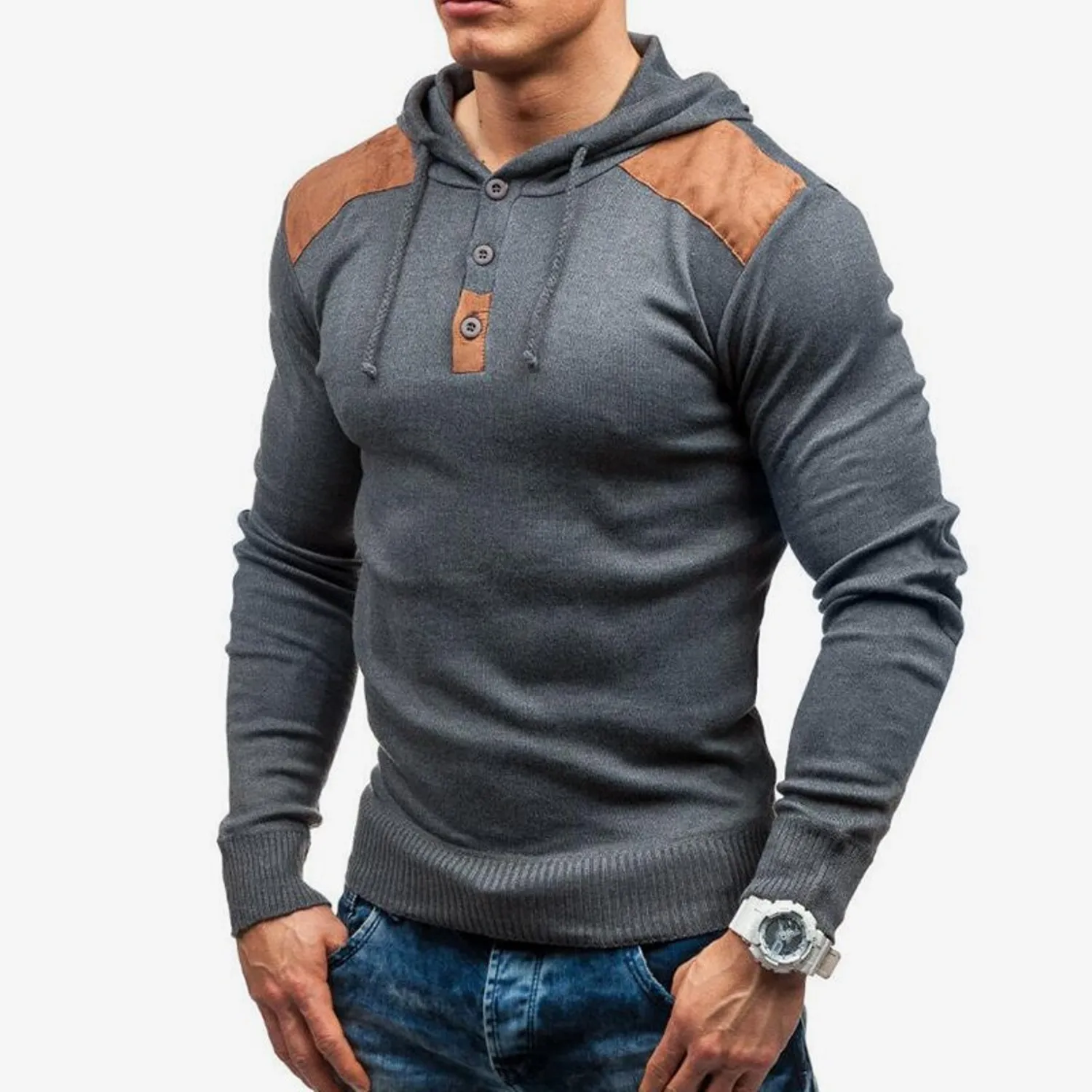 Men's Autumn Casual Long Sleeve Slim Hoodie