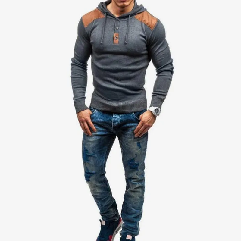 Men's Autumn Casual Long Sleeve Slim Hoodie