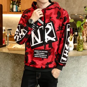 Men's Autumn Casual Long Sleeved Hooded Sweatshirt