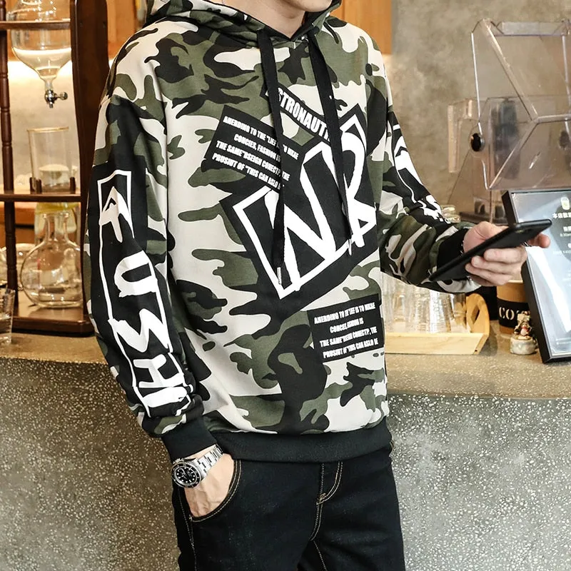 Men's Autumn Casual Long Sleeved Hooded Sweatshirt