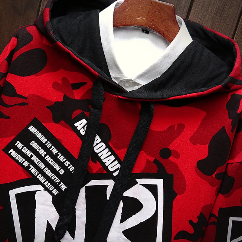 Men's Autumn Casual Long Sleeved Hooded Sweatshirt