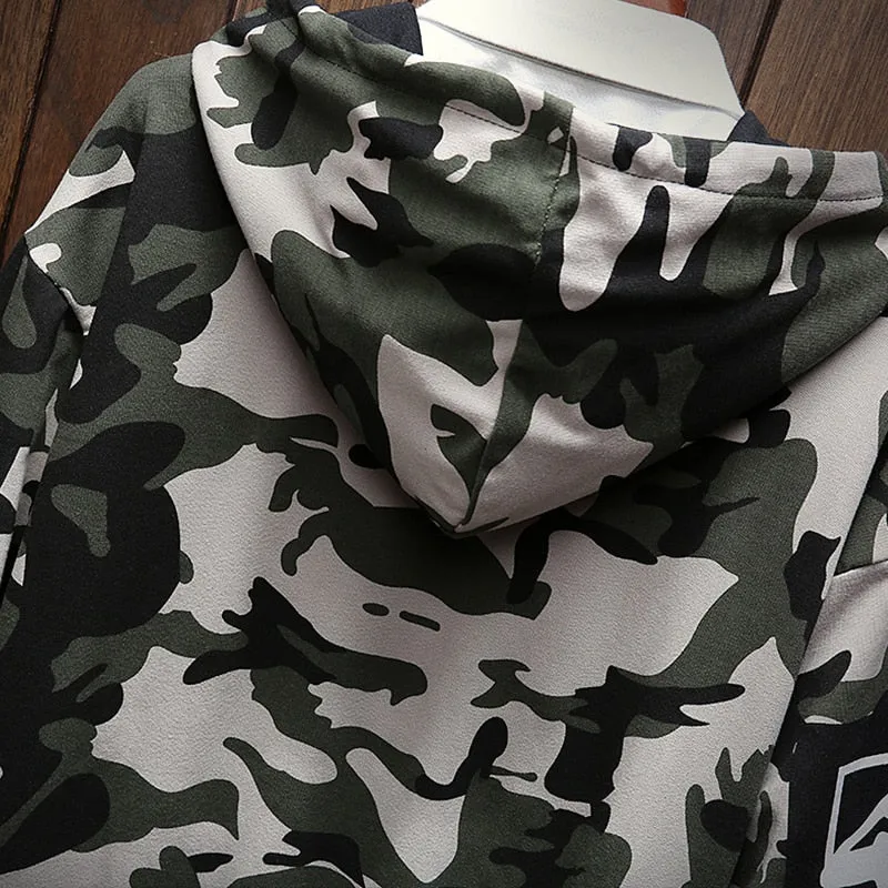 Men's Autumn Casual Long Sleeved Hooded Sweatshirt