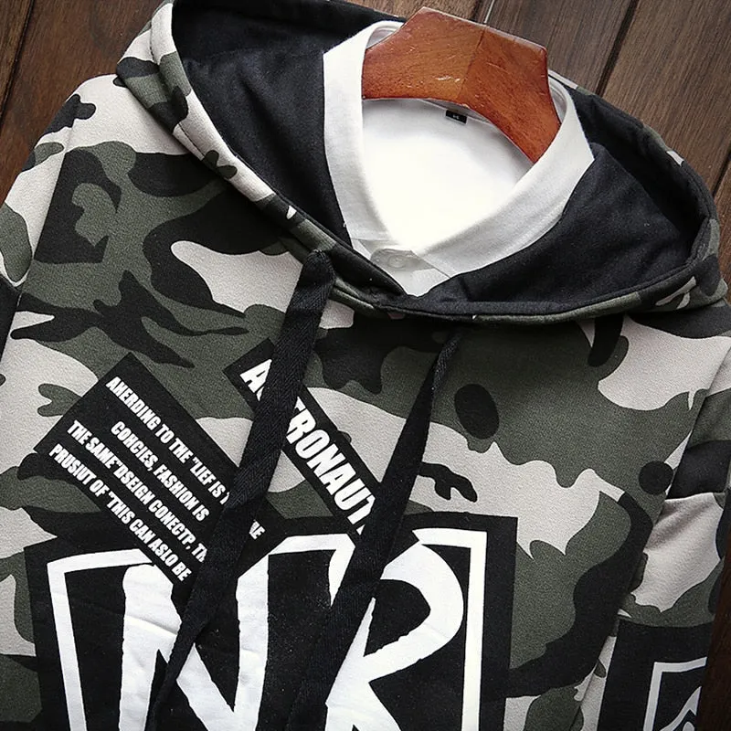 Men's Autumn Casual Long Sleeved Hooded Sweatshirt